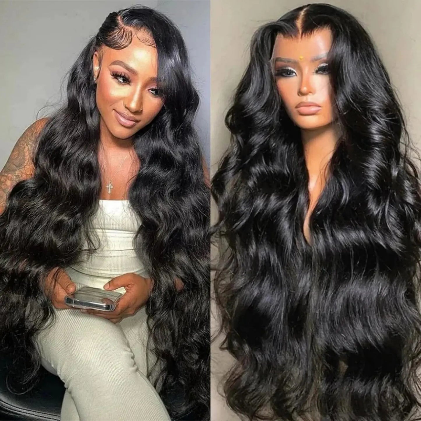 13x6 Body Wave Lace Front Wigs Human Hair 180% Density