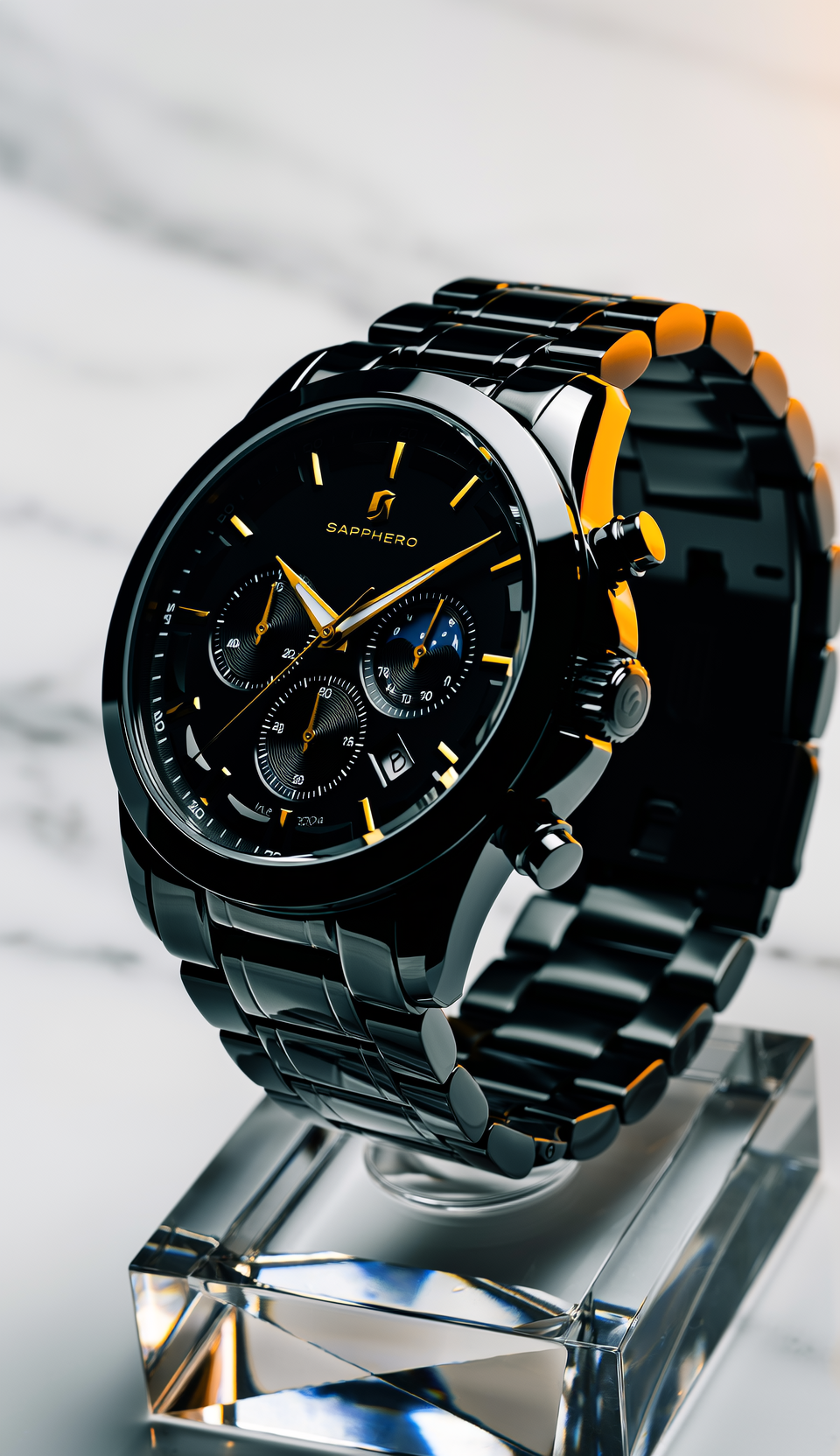 SAPPHERO Luxury Men's Quartz Analog Dress Watch