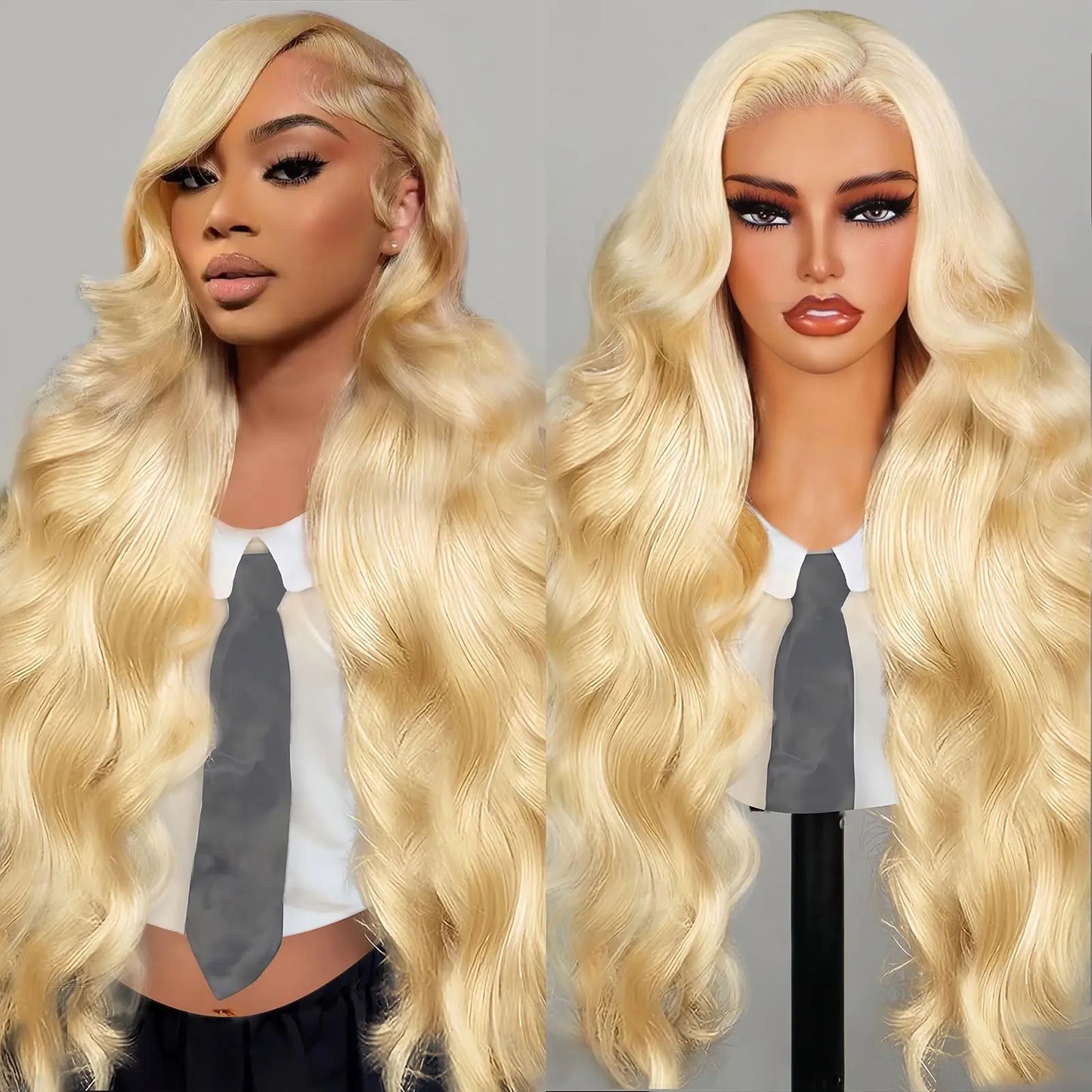 Lustrous Wave 32 Inch 613 Body Wave Blonde Lace Wig