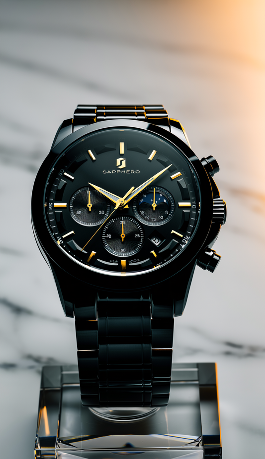 SAPPHERO Luxury Men's Quartz Analog Dress Watch