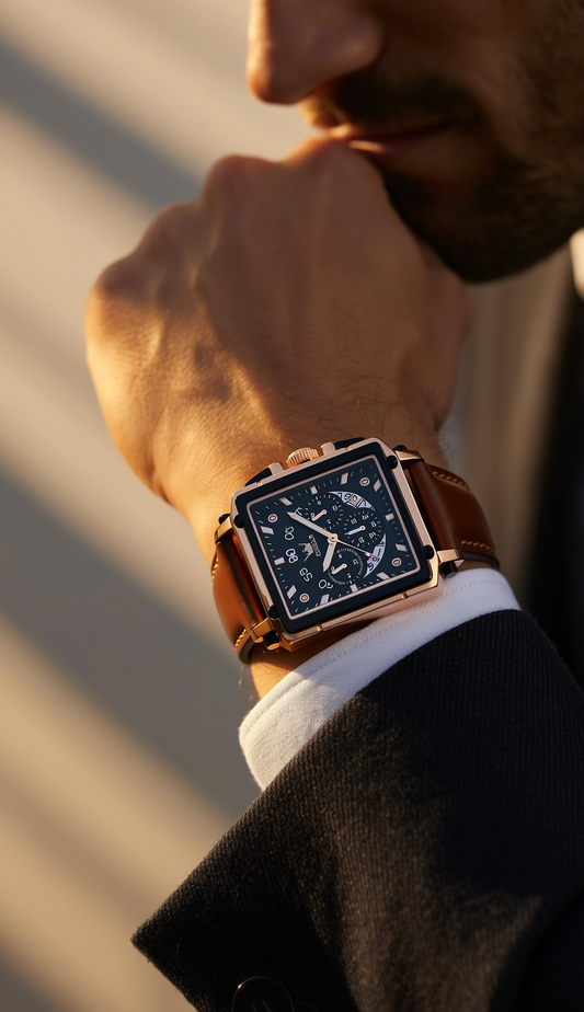 OLEVS Urban Gentlemen's Leather Watch