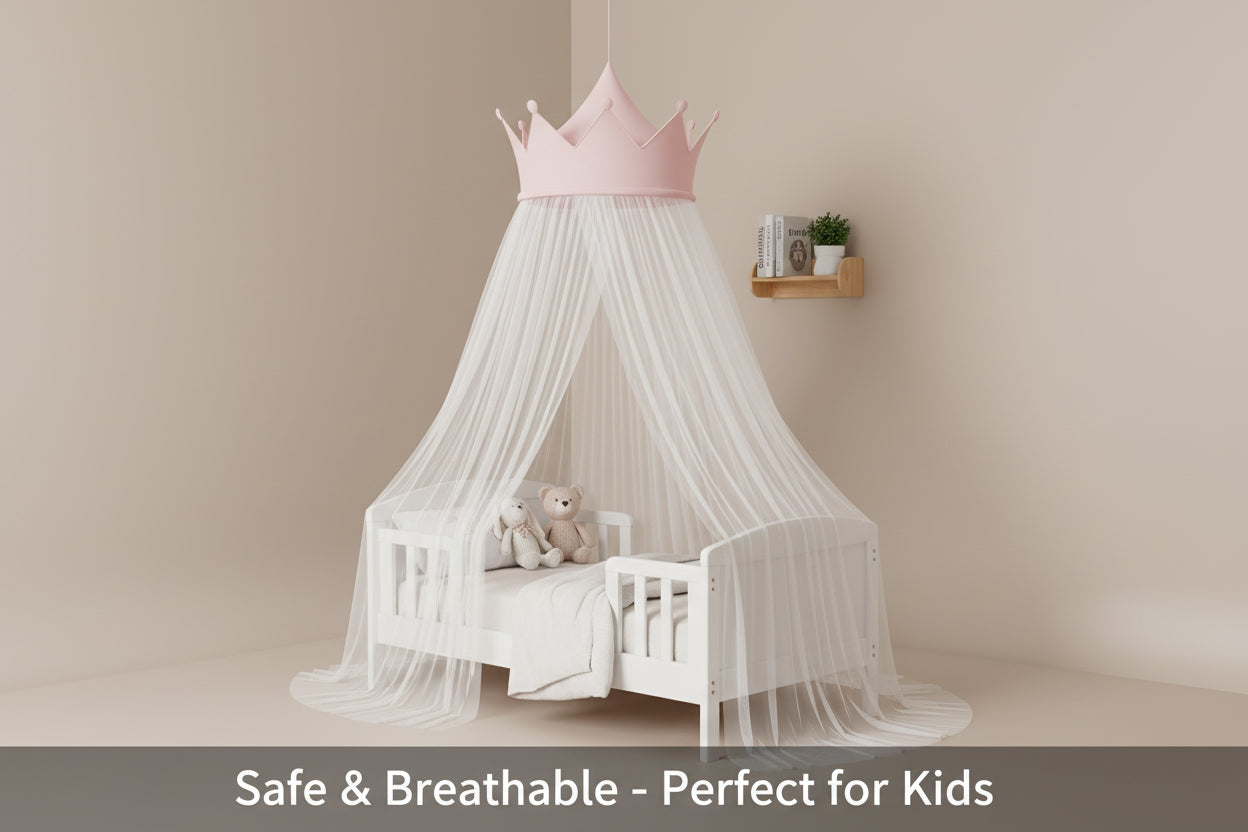 Children's Dreamy Dome Crown Breathable Mosquito Tent
