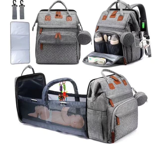 Elegant Large Mom-Baby Backpack
