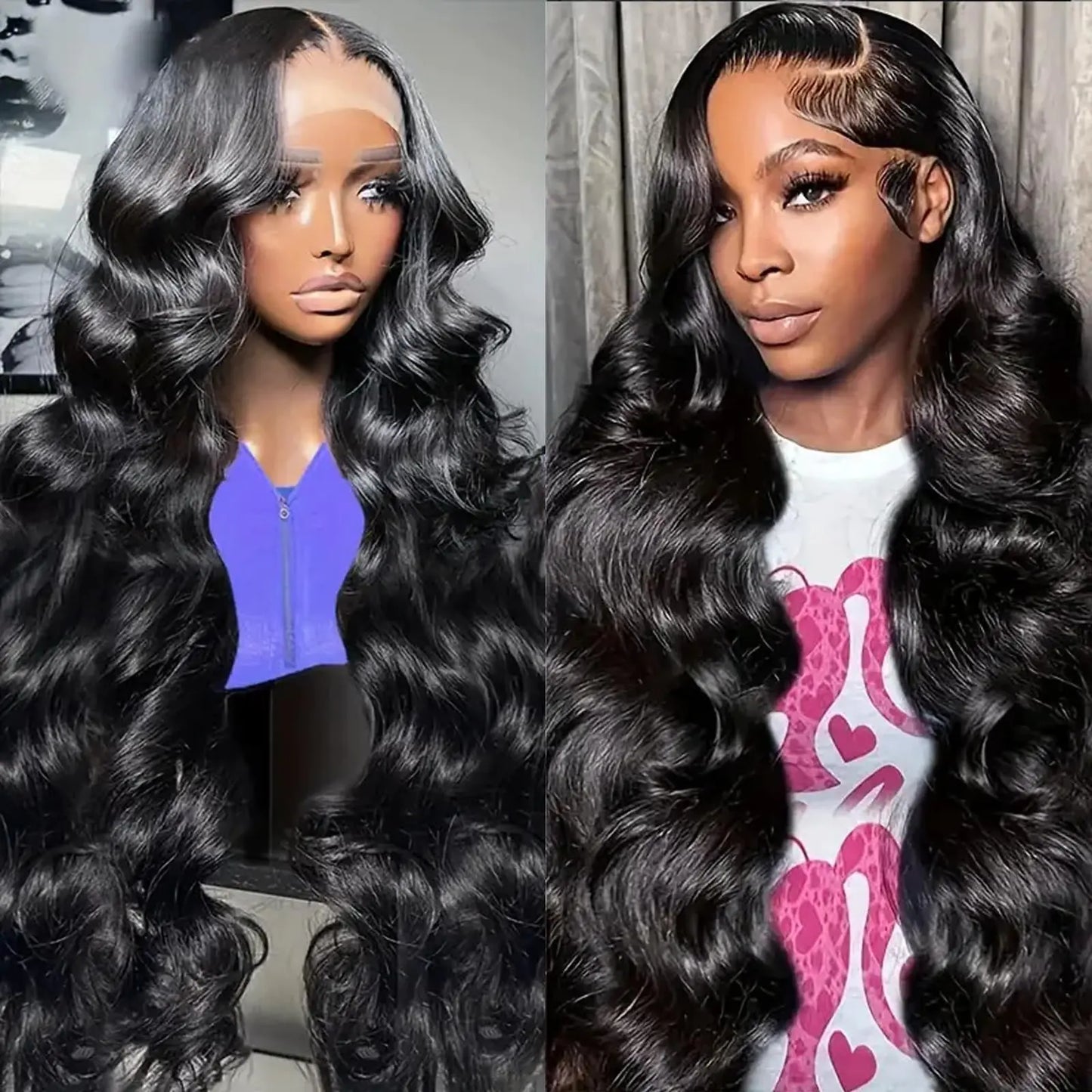250 Density HD Lace Front Wigs Human Hair Pre Plucked 13x6 Lace Front Wigs