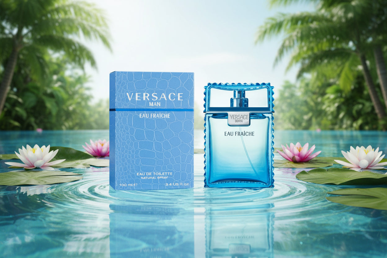 Versace Man Eau Fraiche by Versace for Men 3.4 oz Eau de Toilette Spray