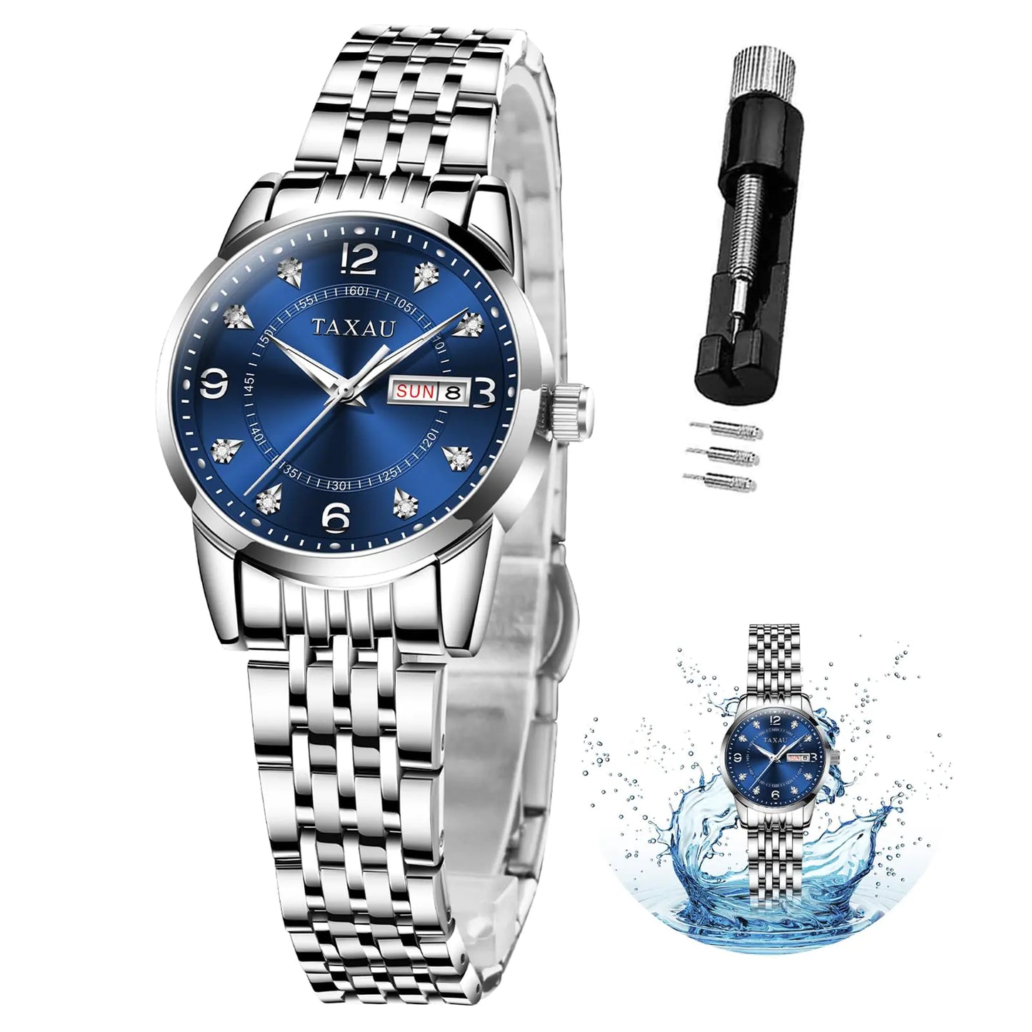 Sapphire Silhouette Women’s Watch: Luxury Analog Quartz