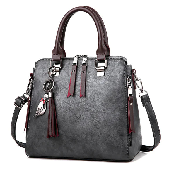 Cat-Themed Tote Bag, Shoulder & Crossbody Purse