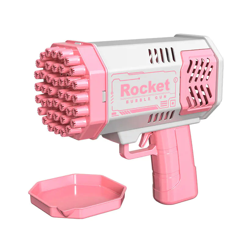 Electric Bubble Gun with Lights - 109 Holes Gatling Toy