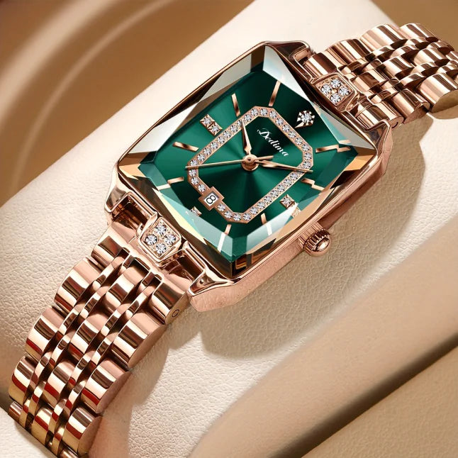 Sophisticated Water-Resistant Women’s Watch – Metal Bracelet