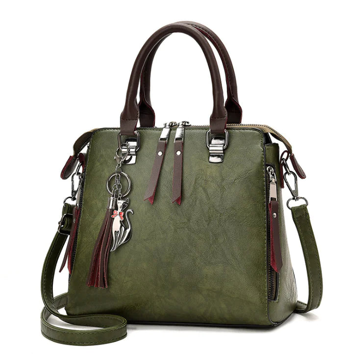 Cat-Themed Tote Bag, Shoulder & Crossbody Purse