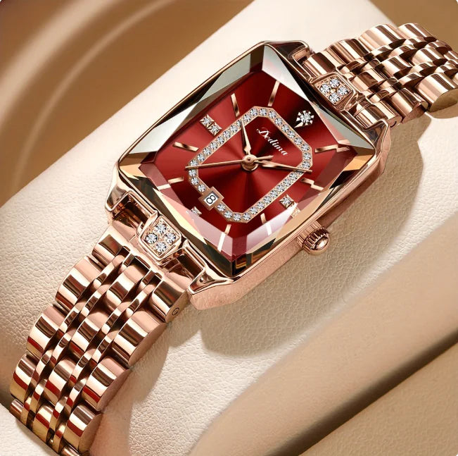 Sophisticated Water-Resistant Women’s Watch – Metal Bracelet