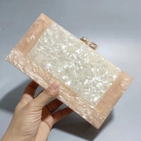Sophisticated Shell Clutch Handbag