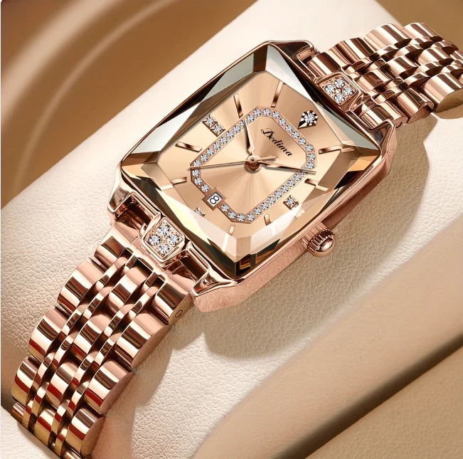 Sophisticated Water-Resistant Women’s Watch – Metal Bracelet