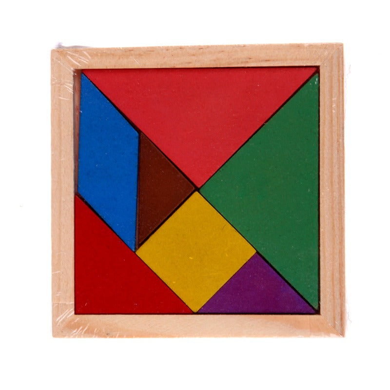 Colorful Wooden Tangram Puzzle