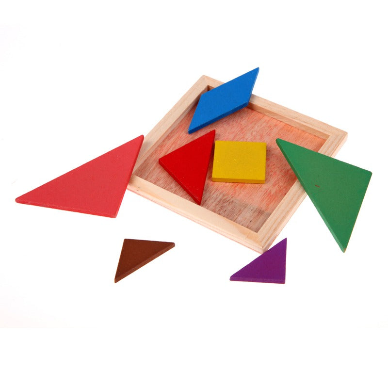 Colorful Wooden Tangram Puzzle