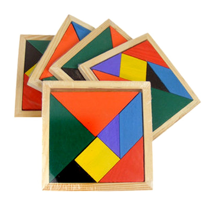 Colorful Wooden Tangram Puzzle