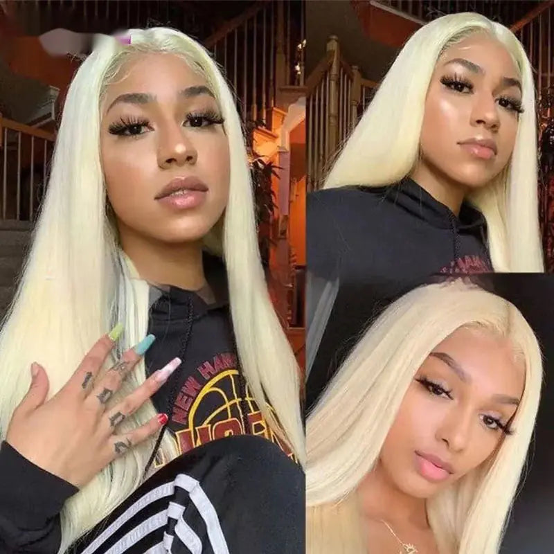 Real Human Hair Transparent Lace Full-Head Wig
