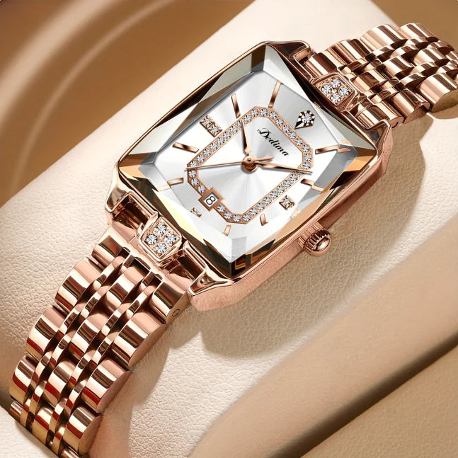 Sophisticated Water-Resistant Women’s Watch – Metal Bracelet