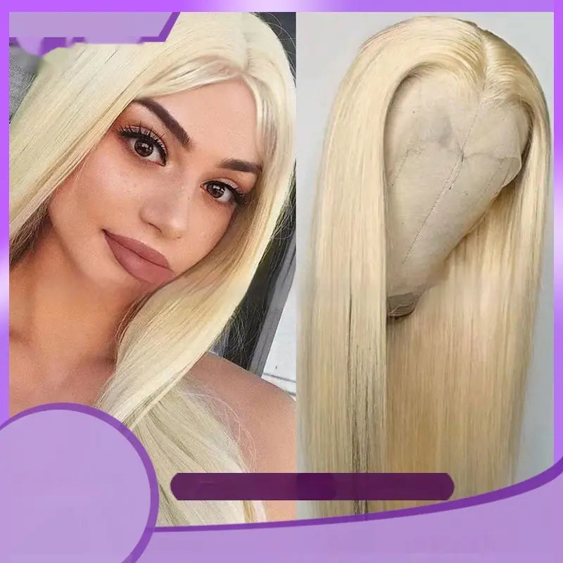 Real Human Hair Transparent Lace Full-Head Wig