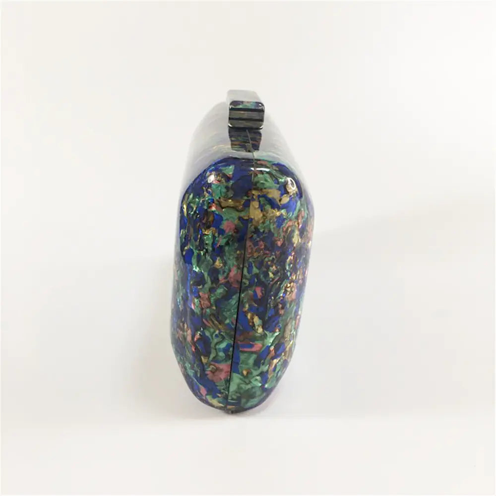 Luxury Vintage Marble Acrylic Evening Clutch Purse
