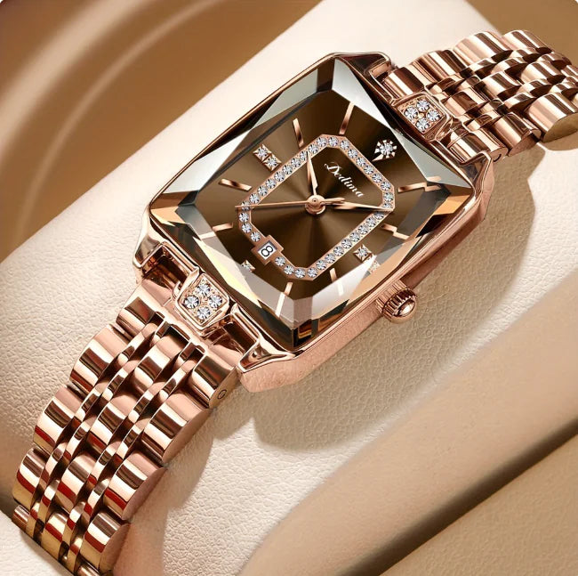 Sophisticated Water-Resistant Women’s Watch – Metal Bracelet