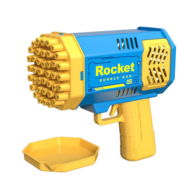 Electric Bubble Gun with Lights - 109 Holes Gatling Toy