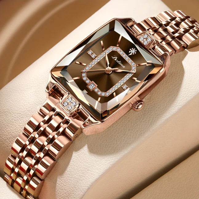 Sophisticated Water-Resistant Women’s Watch – Metal Bracelet
